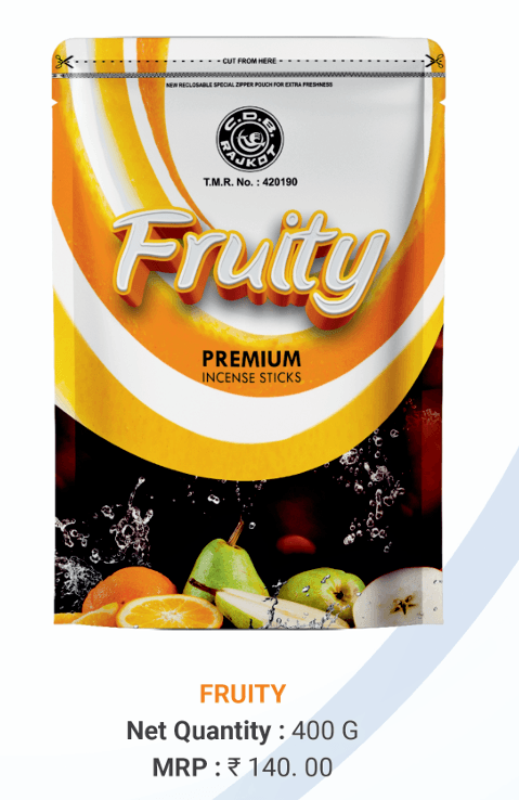 Fruity Jumbo Zipper Agarbatti